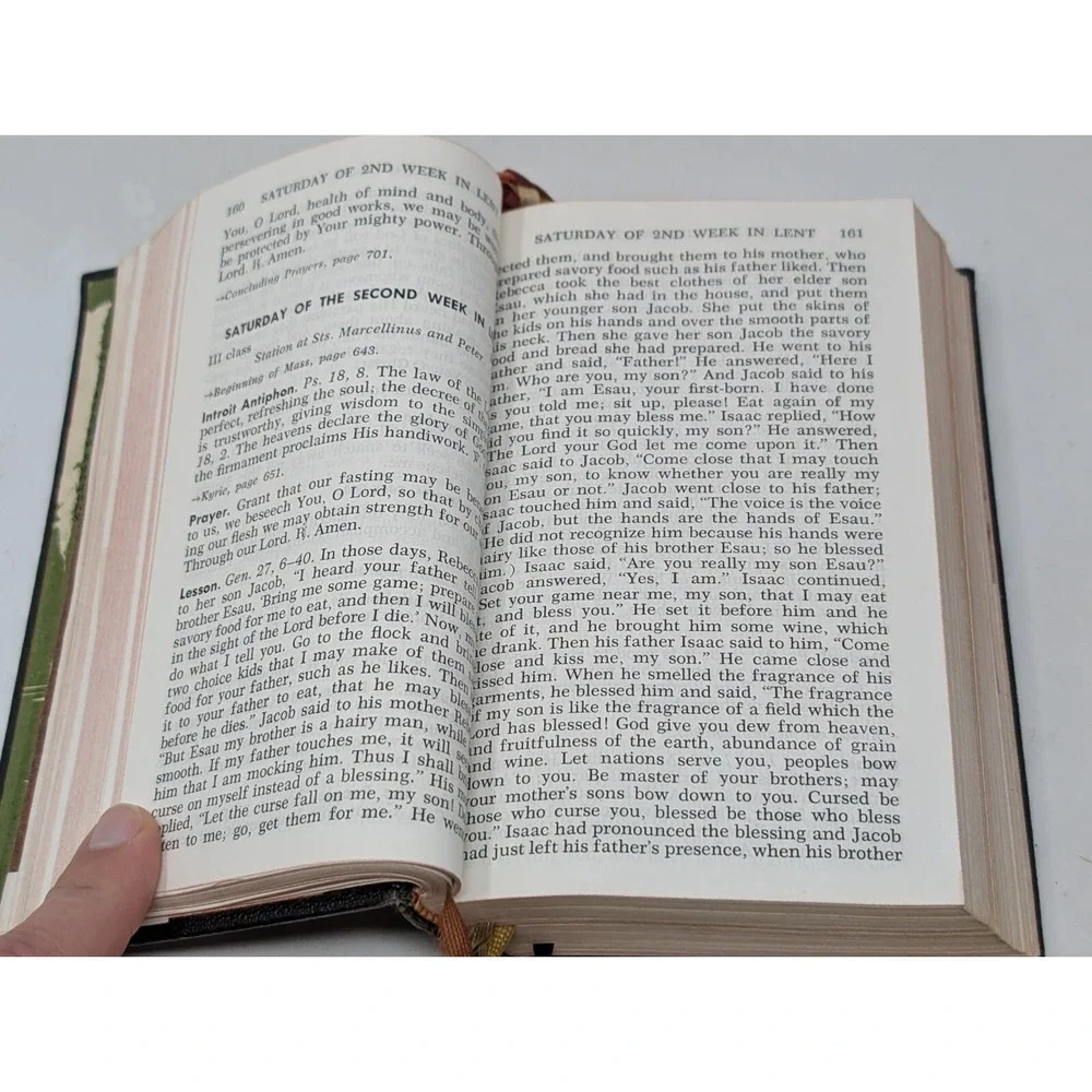 Jesus Mary & Joseph JMJ‎ Daily Missal The Official Prayers Church Benzinger 1962